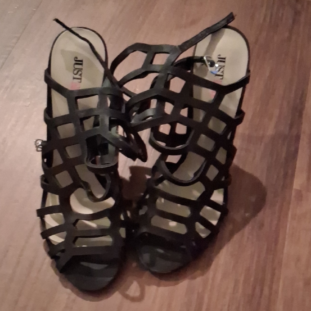 JustFab Black Women's Sandals